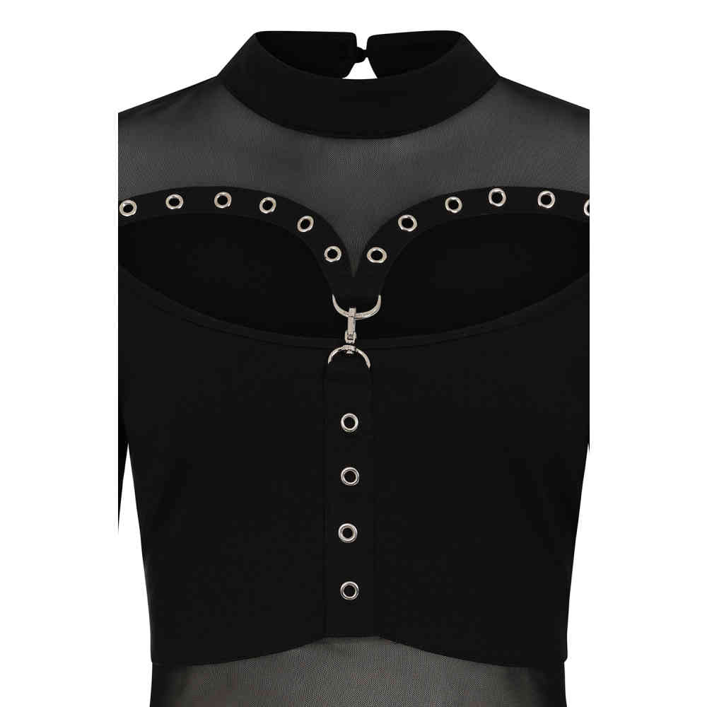 Banned - Cordelia Longsleeve top - Zwart